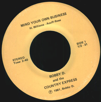Bobby D. & The Country Express