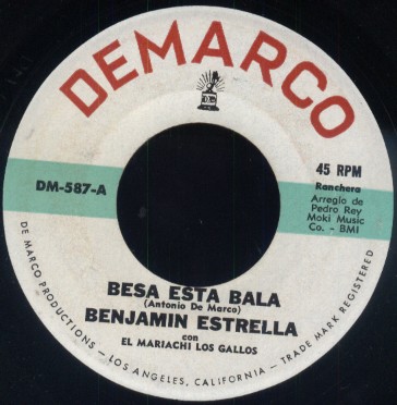 Benjamin Estrella w/El Mariachi Los Gallos
