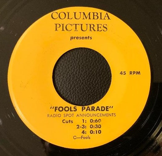 Fools Parade Radio Spots (1971)
