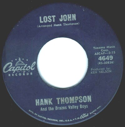 Hank Thompson & His Brazos Valley Boys