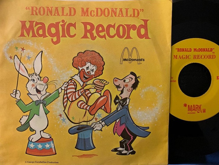 Ronald McDonald Magic Record (1960's)