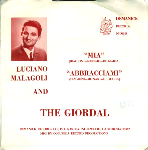 Luciano Malagoli & the Giordal