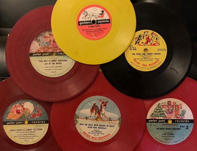 Lot Of Six  7" -78rpm Kiddie Christmas Records