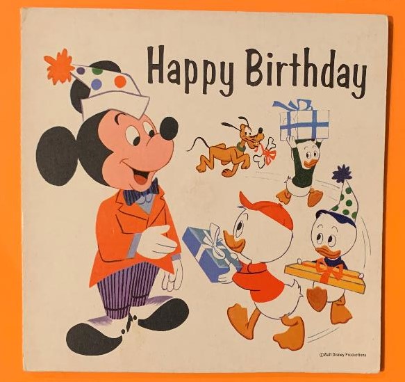 Walt Disney Characters Flexi Birthday Card Mailer