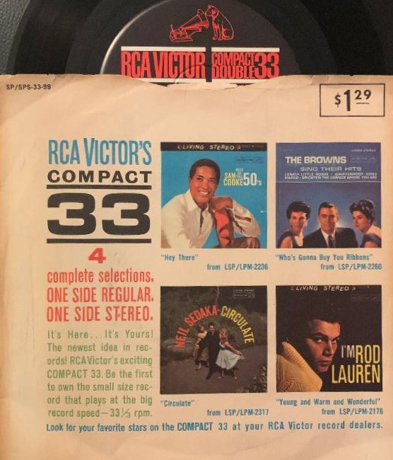 Sam Cooke / Neil Sedaka / Rod Lauren / Browns