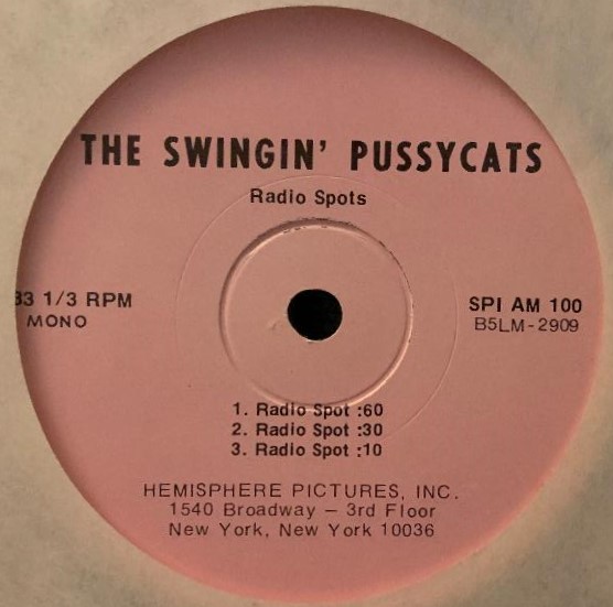 Swingin' Pussycats Radio Spots (1969)