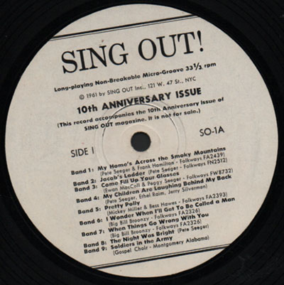 Sing Out Magazine Sampler 1961