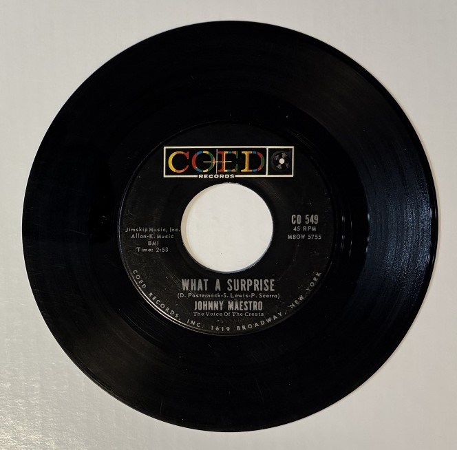 Johnny Maestro The Voice Of The Crests